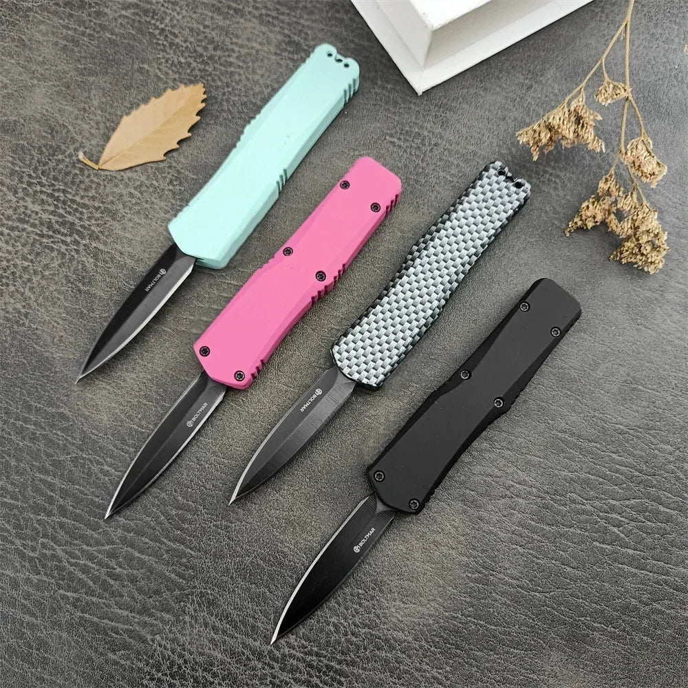 440C Blade Mini A07 Pocket Folding Knife Sharp Hunting Tactical Knives Camping Emergency Survival EDC Tools Zinc Alloy Handles