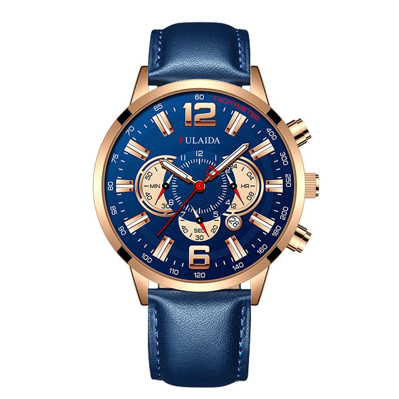 Luxury Business Watch Fashion Sport Men'S Stainless Steel Case Belt Band Automatic Quartz Analog Wrist Watch Orologi Uomo