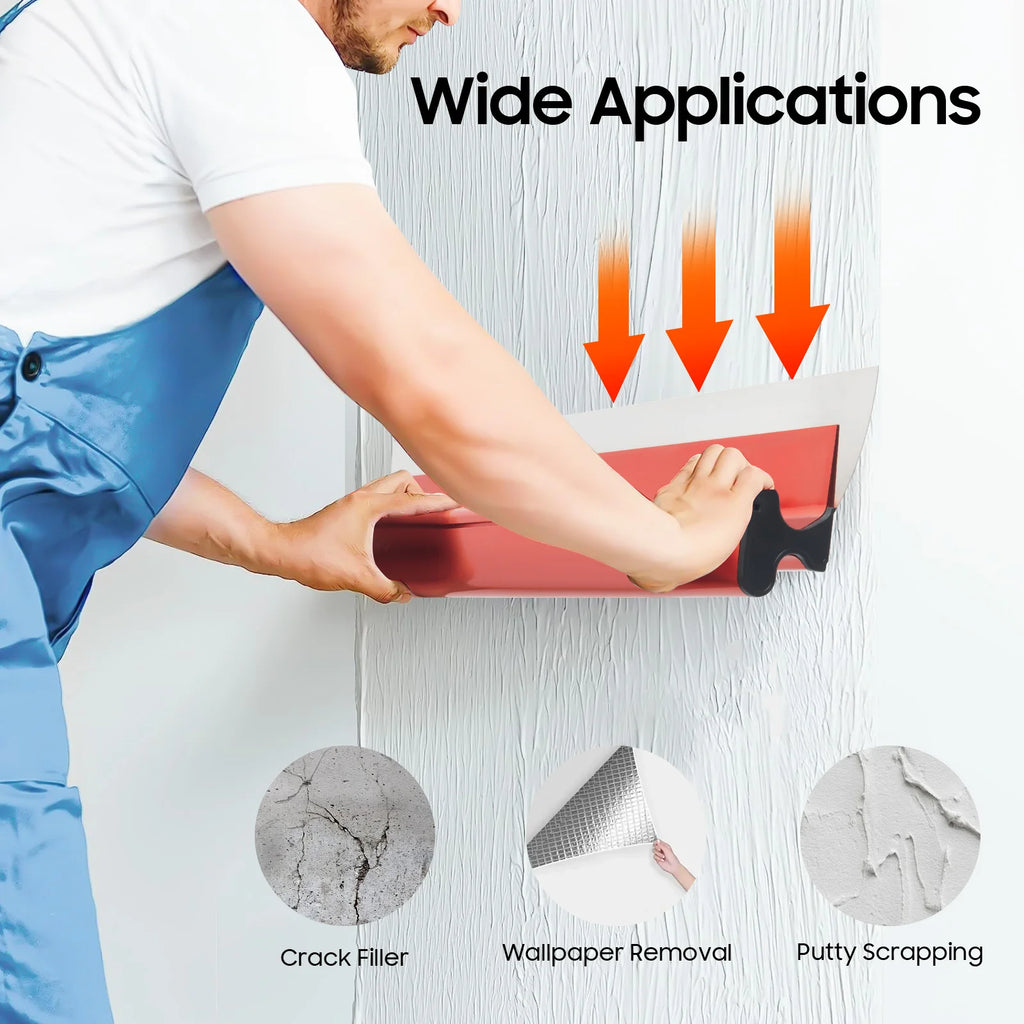 Drywall Skimming Blade Set Portable and Convenient DIY Wall Tools for Scrapers, Wax Decorative Coating, Wallpaper Removal, etc