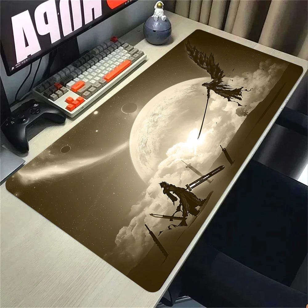 Large Final Fantasy 7 Large Game Mouse Pad Computer Mousepad Office Extend Locking Edge Mouse Mat Desktop Decoration Desk Mat