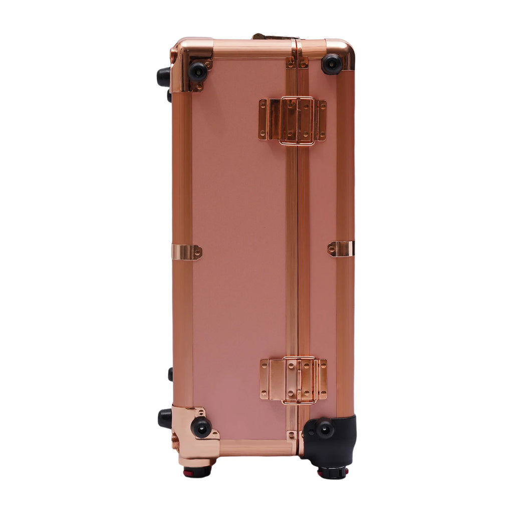 12V Make-up Table with 4 Castors & Lighting & Mirror & Lock, Professional Make-up Station, Adjustable Legs, Cosmetic Organizer B