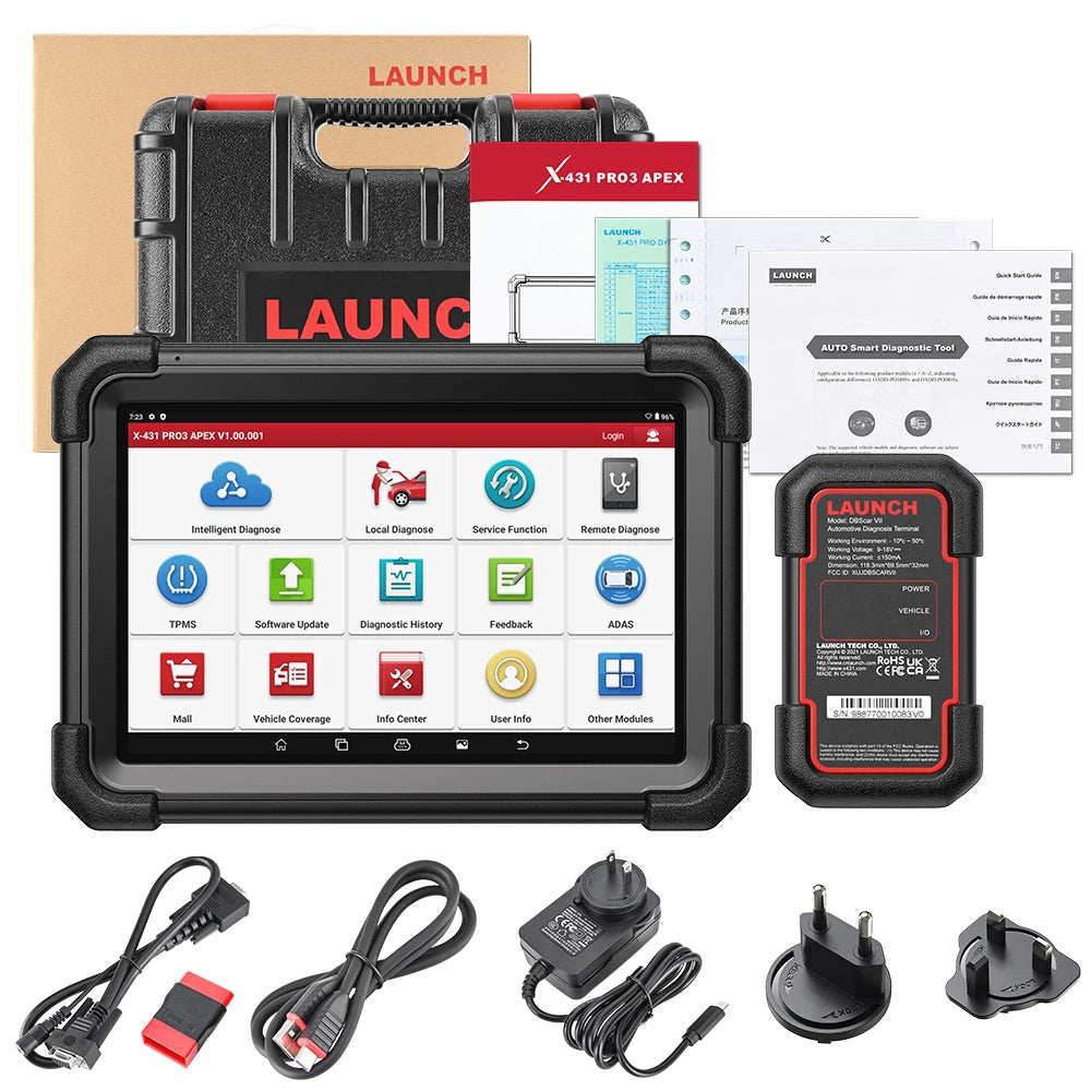 LAUNCH X431 PRO3 APEX Car Diagnostic Tools OBD2 Scanner Diagnost Auto Automotive Scan Autoscanner Diagnosis 2 Years Free Update