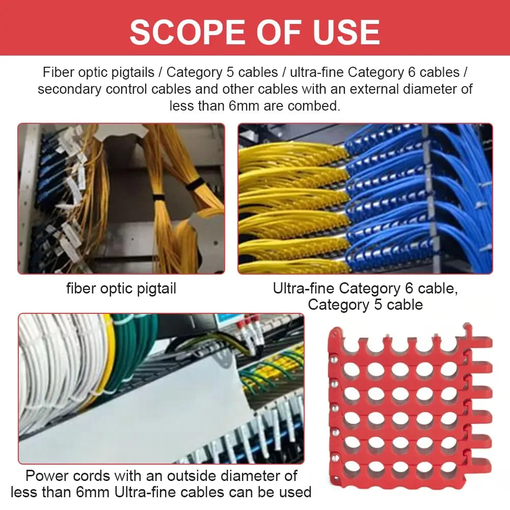 Cat 5 Cat 6 Network Cable Comb Machine Wire Harness Arrangement Tidy Tools for Data Center Server Rooms and Machine