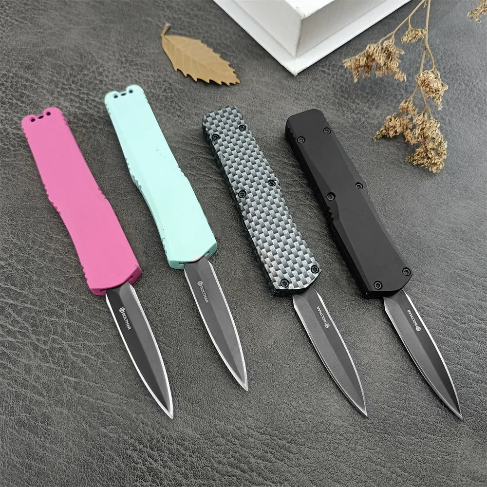 440C Blade Mini A07 Pocket Folding Knife Sharp Hunting Tactical Knives Camping Emergency Survival EDC Tools Zinc Alloy Handles