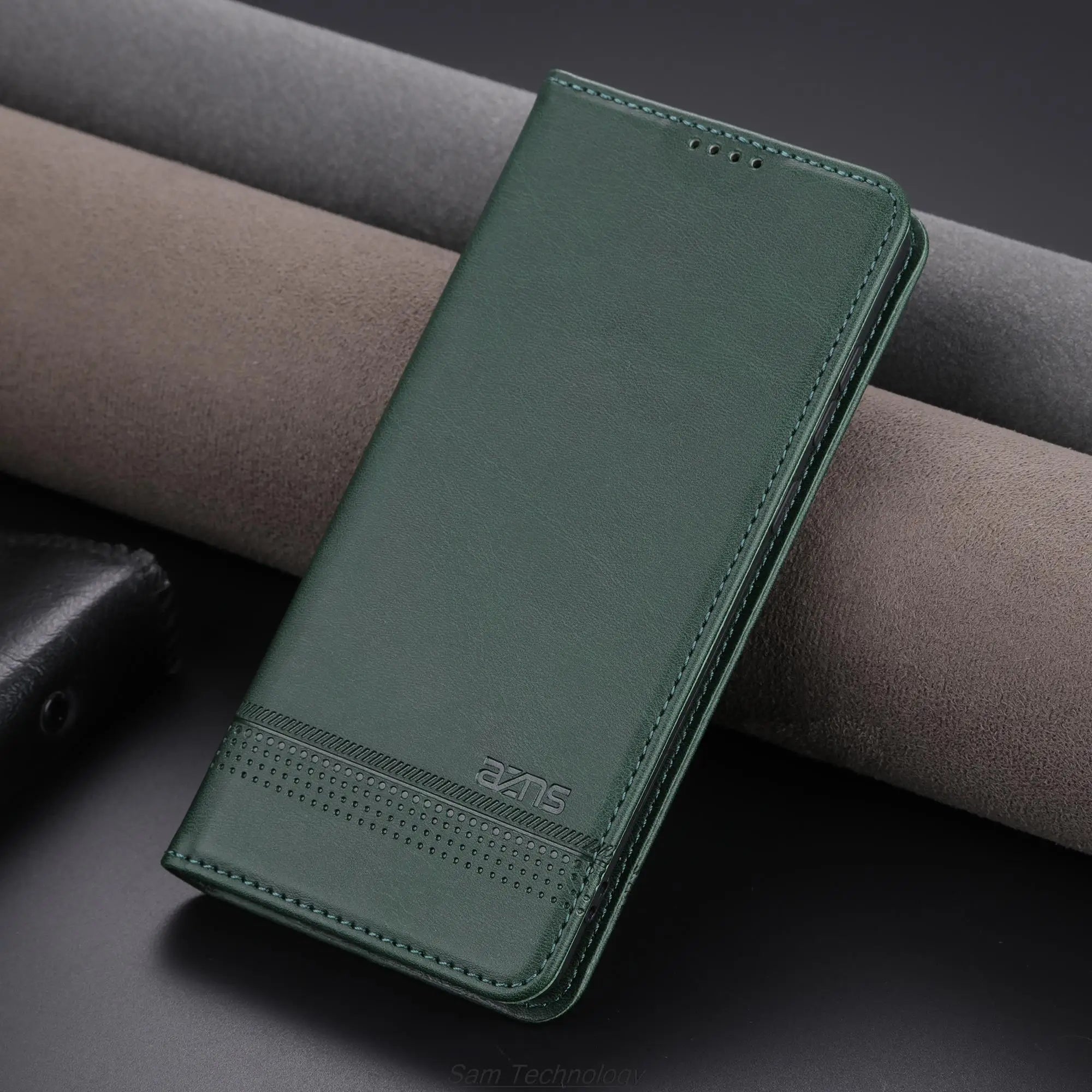 Deluxe Magnetic Adsorption Leather Fitted Case for Xiaomi 12 12x 12s  Flip Cover Protective Case Capa Fundas Coque Business