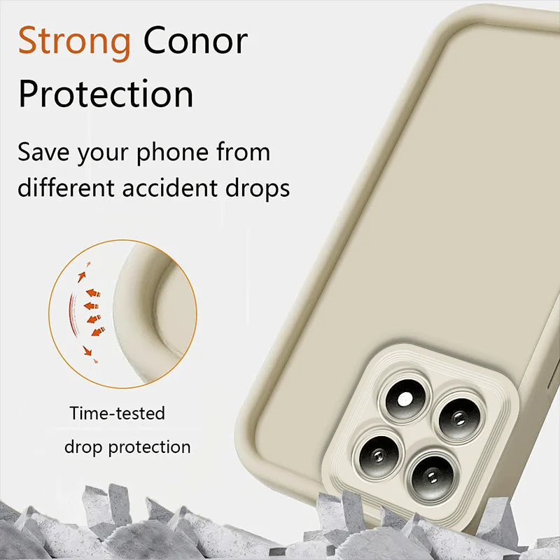 Flexible Silicone Case For Xiaomi 15T 15 14T Pro Mi 14 13 Lite 13T Pro Protective Cover Shockrpoof Soft Back Cover Fundas