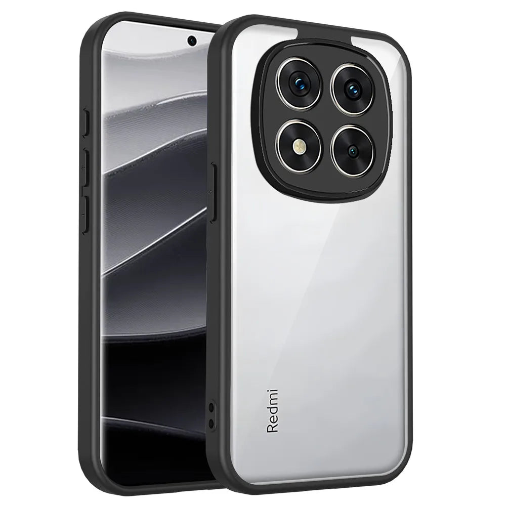 Redmi Note14Pro 5G Armor Shockproof Phone Case For Xiaomi Redmi Note 14 14Pro 13 14ProPlus Pro+ Matte Acrylic Clear Hard Cover