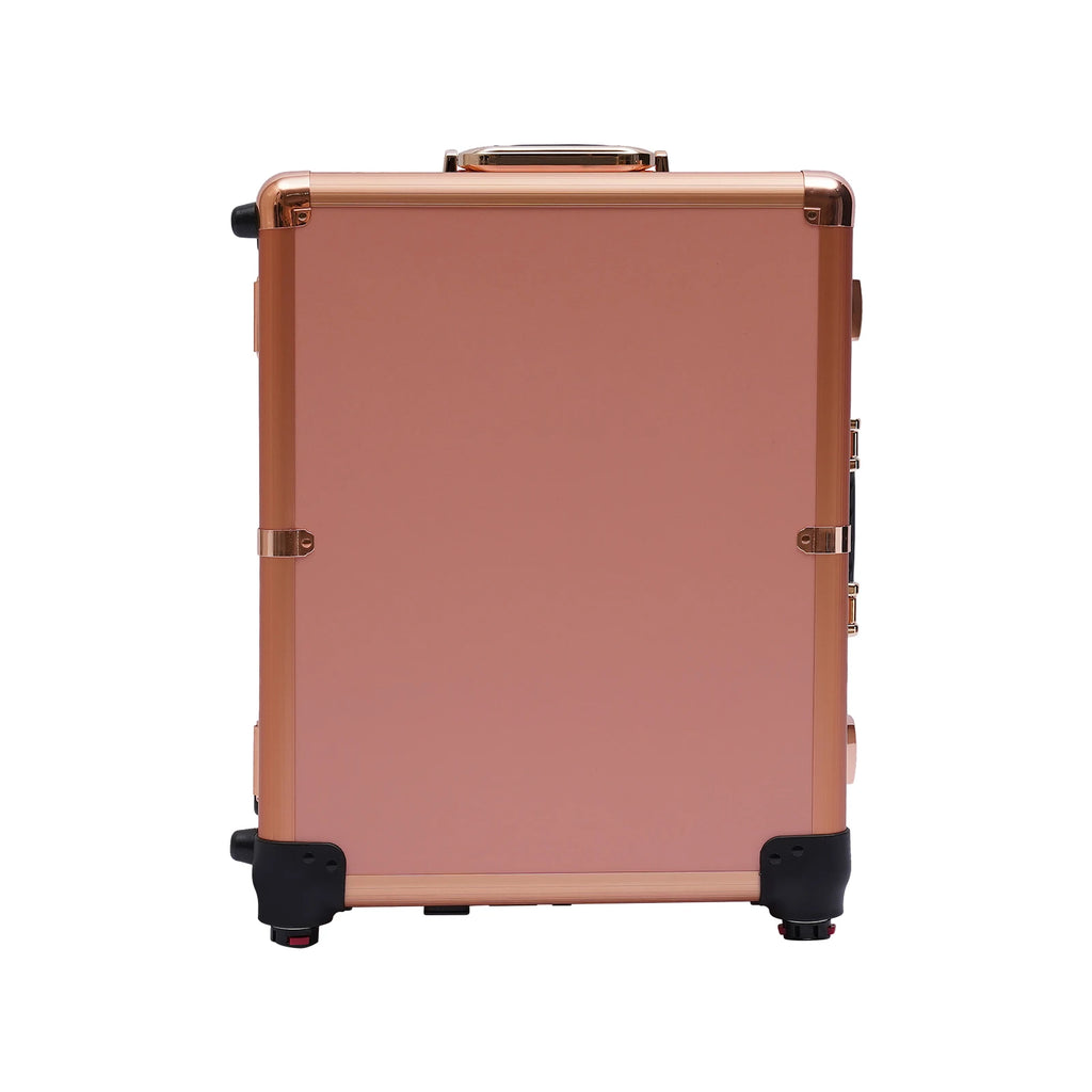 12V Make-up Table with 4 Castors & Lighting & Mirror & Lock, Professional Make-up Station, Adjustable Legs, Cosmetic Organizer B