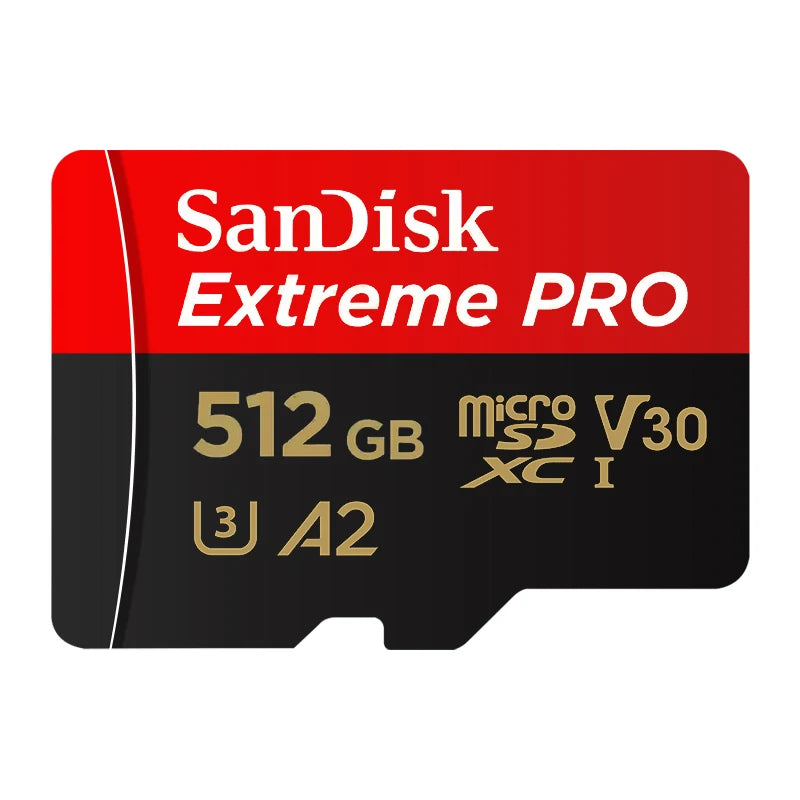 100% Original SanDisk Micro SD Card A1 A2 Memory Card 32GB 64GB 128GB 256GB 512GB 1TB microSD TF Card Storage UHS-I Cards U1 U3