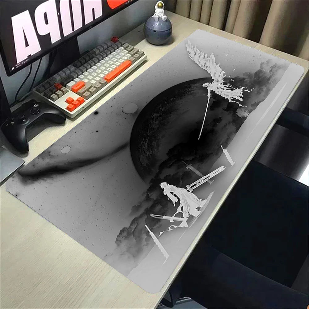 Large Final Fantasy 7 Large Game Mouse Pad Computer Mousepad Office Extend Locking Edge Mouse Mat Desktop Decoration Desk Mat