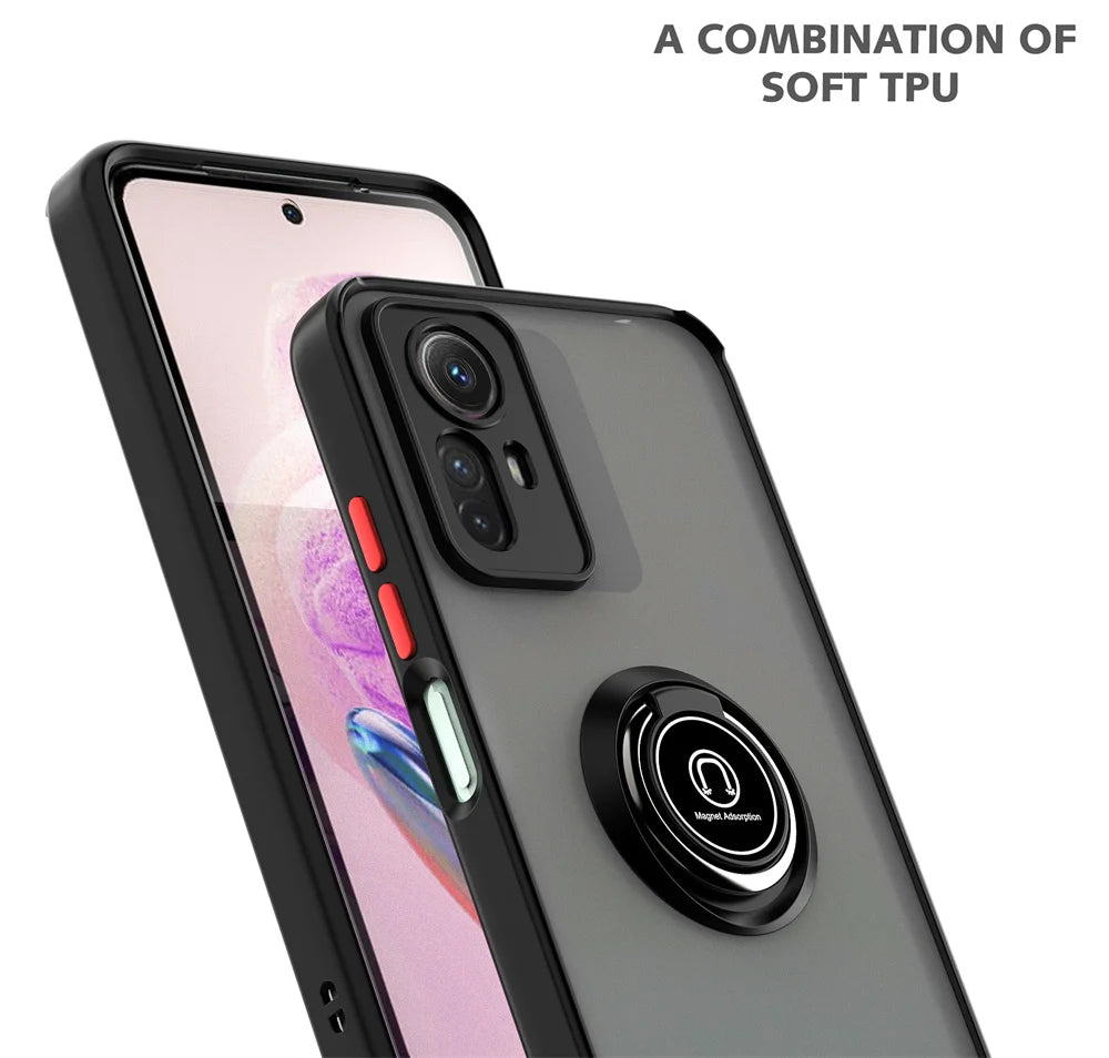 For Xiaomi Redmi Note 14 13 12S 4G 12 11 Pro 10 8 9S Redmi 9 10 10C 12 Cover NEW Shockproof Magnetic Case  Ring Holder