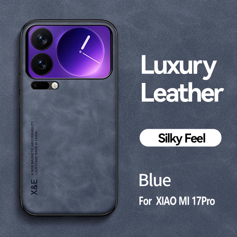 Shockproof Case for Xiaomi Mi 17 Pro Max Protective Cover Magnetic Car Holder Phone Coque Fundas Capa For Mi 17 Pro 17