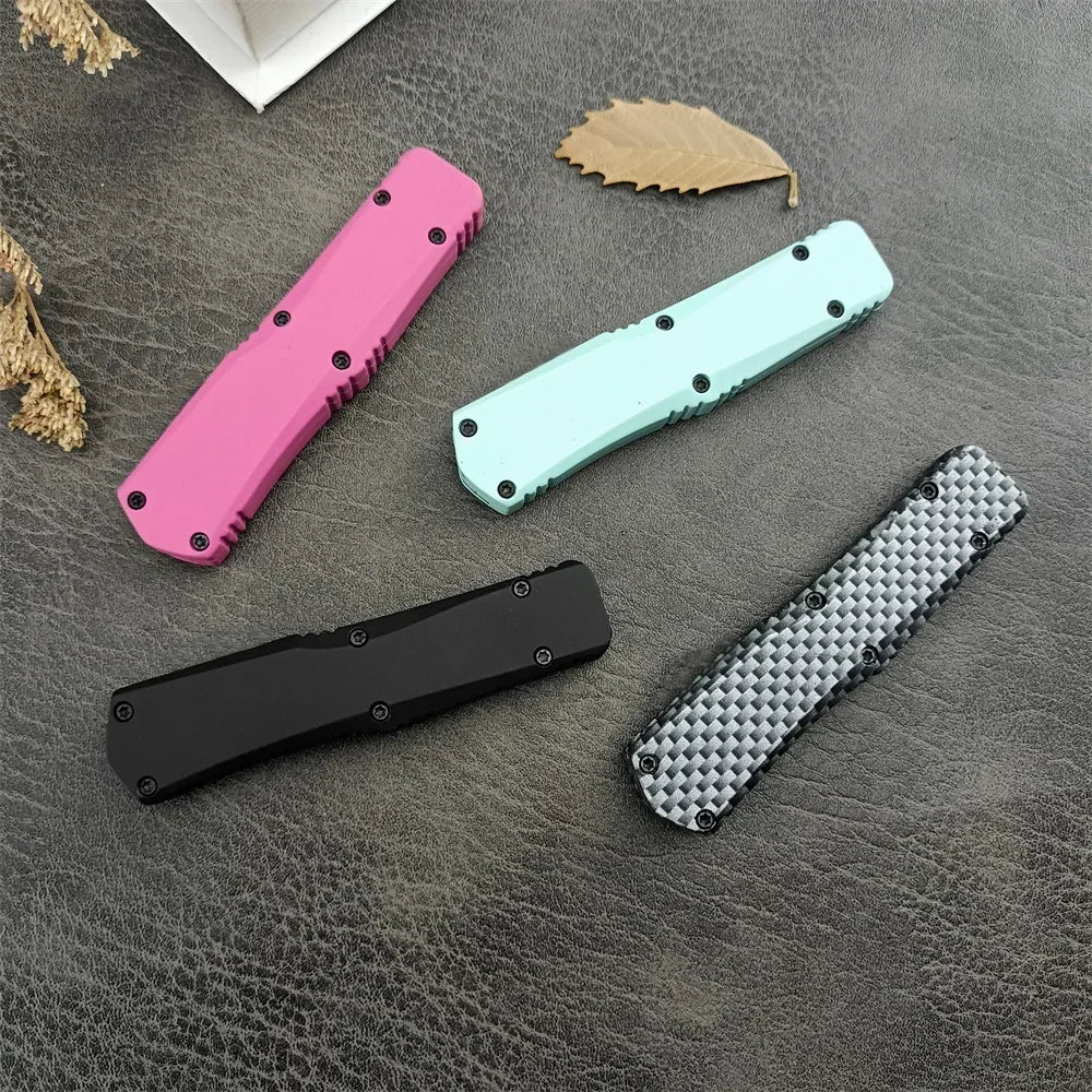 440C Blade Mini A07 Pocket Folding Knife Sharp Hunting Tactical Knives Camping Emergency Survival EDC Tools Zinc Alloy Handles