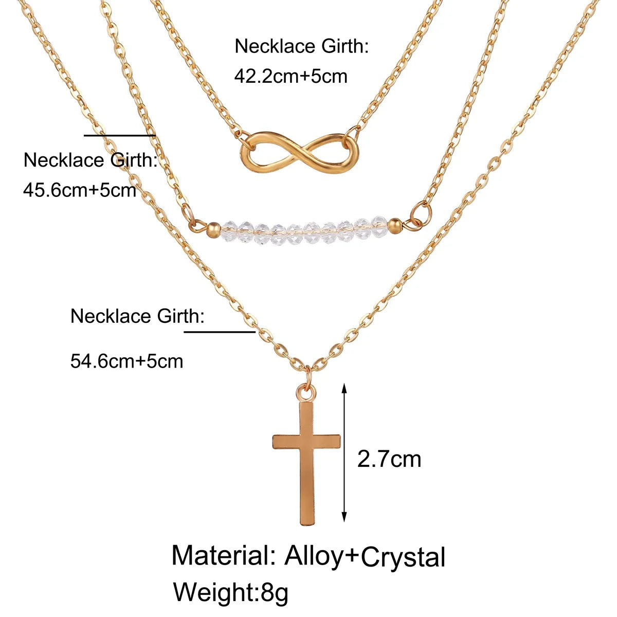 Gothic Big Zircon Cross Necklace Unisex Y2K Irregular Goth Large Cross Pendant Necklaces  for Men Women Couple Necklace Jewelry