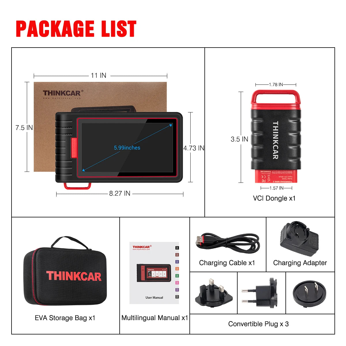 THINKCAR Thinkscan Max 2 Car Full System Diagnostic Tools TPM AF DPF IMMO 28 Reset ECU Coding Auto OBD OBD2 Scanner CANFD For GM