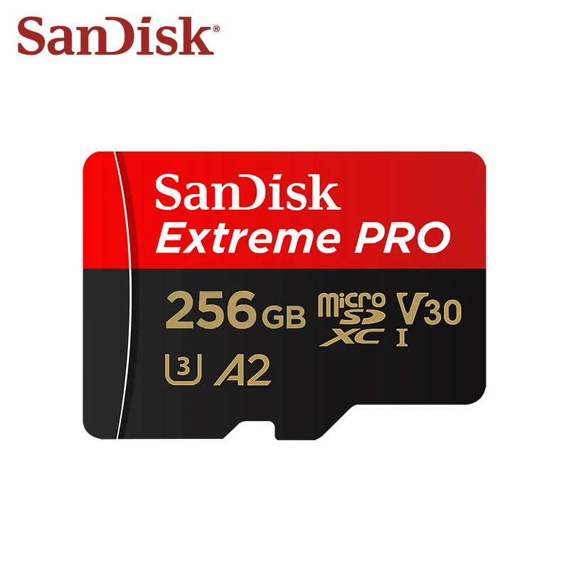 Original Sandisk Extreme PRO Card 32GB 64GB 128GB 256GB High Speed 512GB 1TB V30 Micro SD Card Class 10 UHS-I U3 Memory Card
