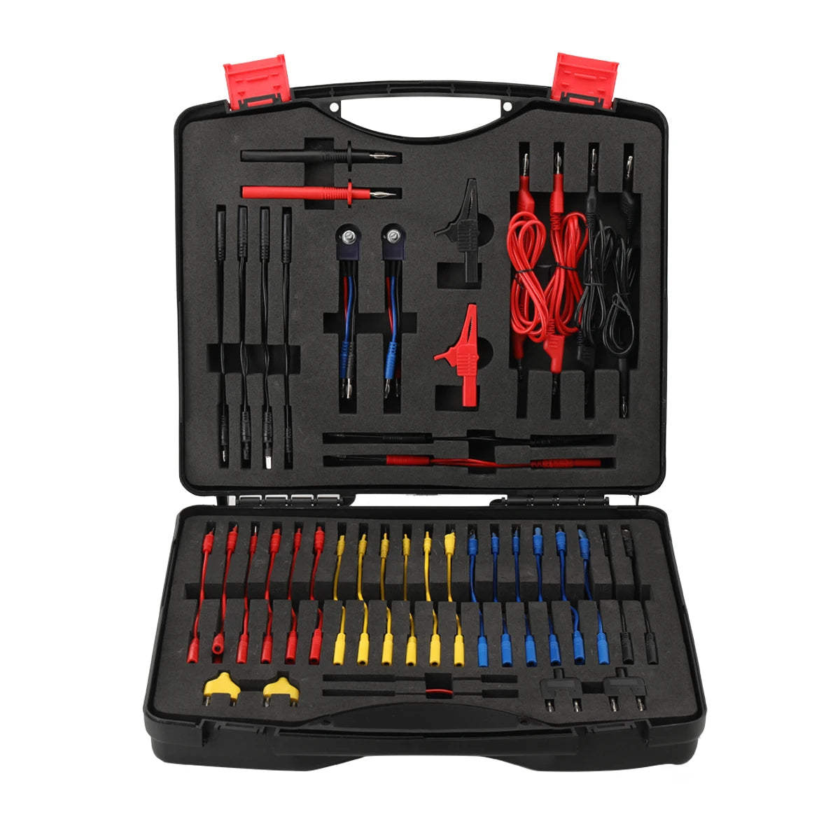 92Pcs/Set Car Multimeter Test Leads Kit Multi Function Electrical Relay Tester Probe Set Auto Diagnostic Tools 12V 24V