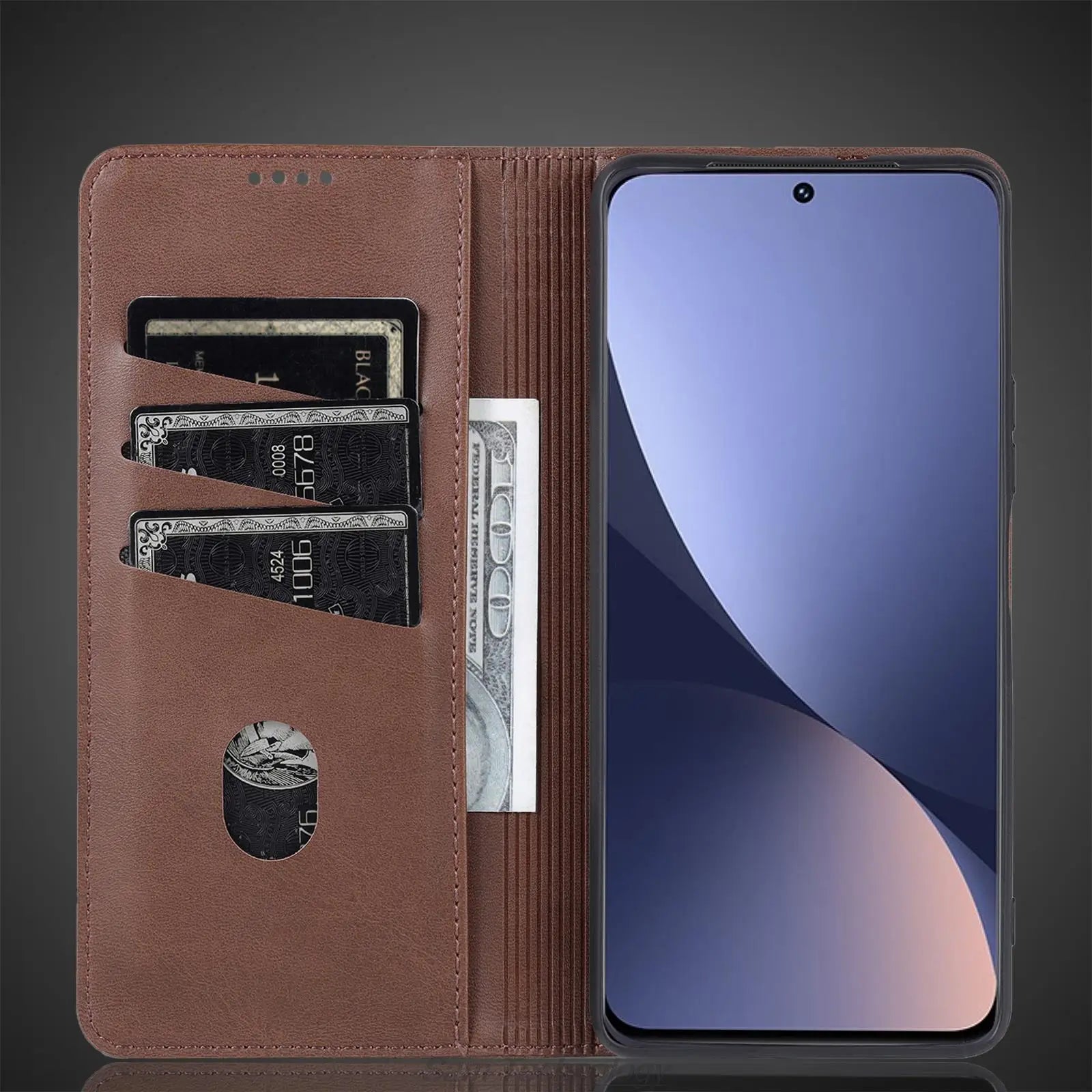 Deluxe Magnetic Adsorption Leather Fitted Case for Xiaomi 12 12x 12s  Flip Cover Protective Case Capa Fundas Coque Business