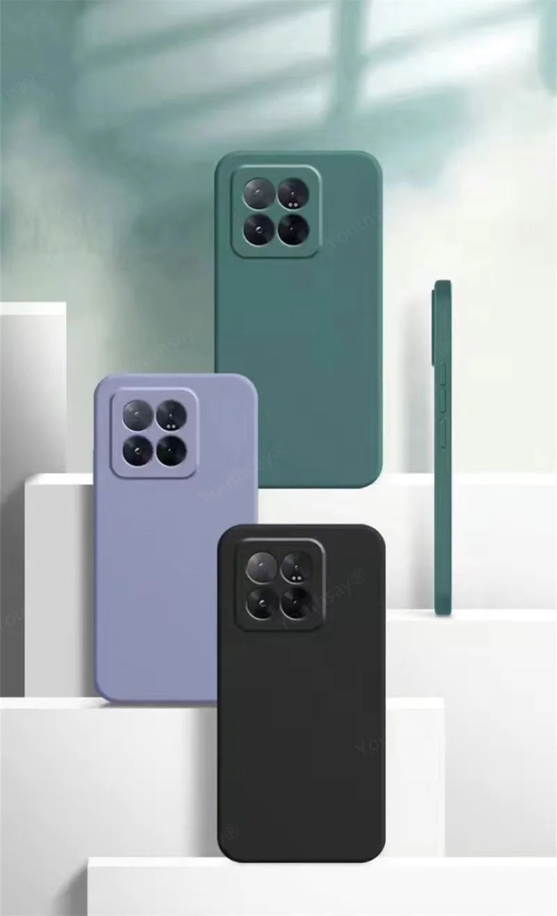 Luxury Case For Xiaomi 15T Cover Xiaomi 15T Pro Fundas Coque Original Liquid Silicone Soft TPU Phone Case Xiaomi 15T