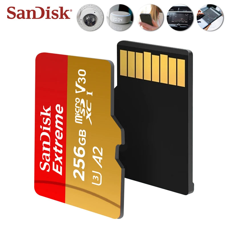 Lexar Extreme V30 microSD TF Card Original Memory Card for Drones Action Camera Max 190Mb/s Micro SD Card 32GB 64GB 128GB 256GB