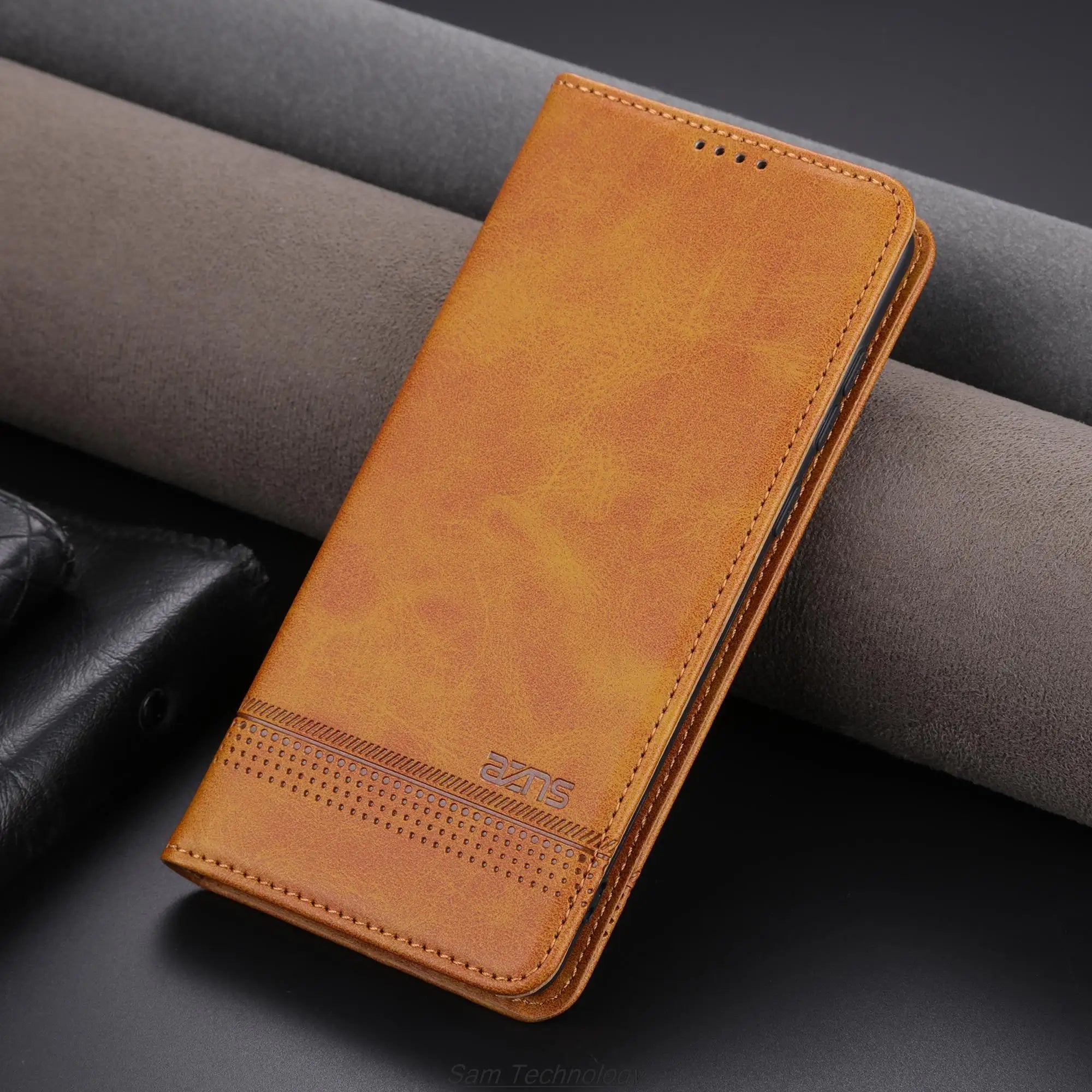 Deluxe Magnetic Adsorption Leather Fitted Case for Xiaomi 12 12x 12s  Flip Cover Protective Case Capa Fundas Coque Business