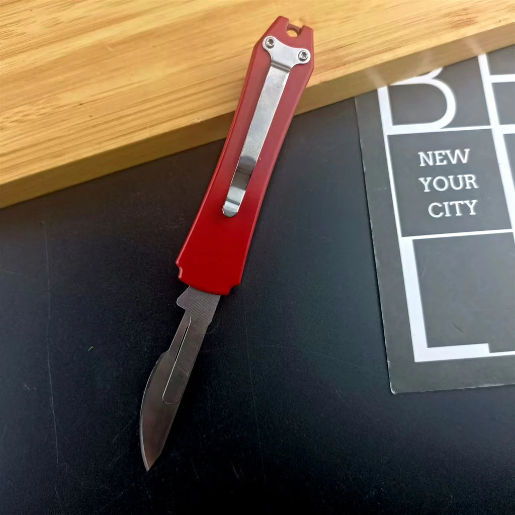 Durable 440C Steel Blade, Multi-purpose Outdoor Utility Pocket Small Knife, Zinc Alloy Handle, Adventure, Camping EDC Tools