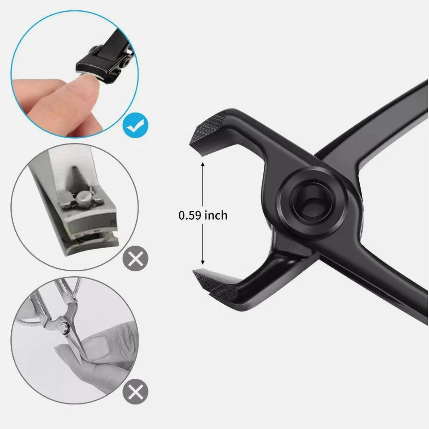 Anti Splash Nail Clippers Wide Jaw l Nail Clippers Cutter Trimmer Manicure Scissors Thick Hard Toenail Fingernail Pedicure Tools