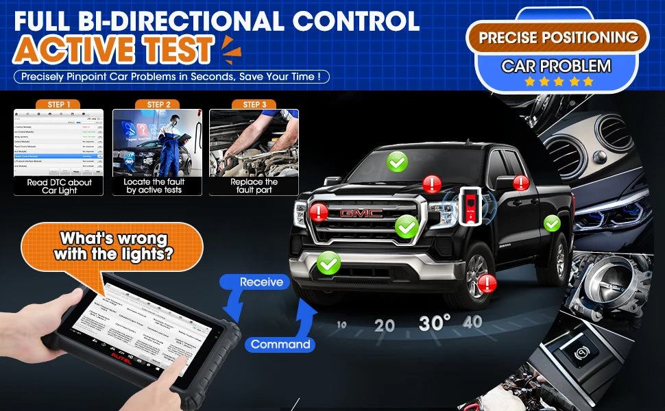 Autel MaxiCOM MK906S PRO MK906PRO Auto Diagnostic Scanner Release Diagnostic Tool OBD2 ECU Coding Diagnostic Tools PK MS906BT