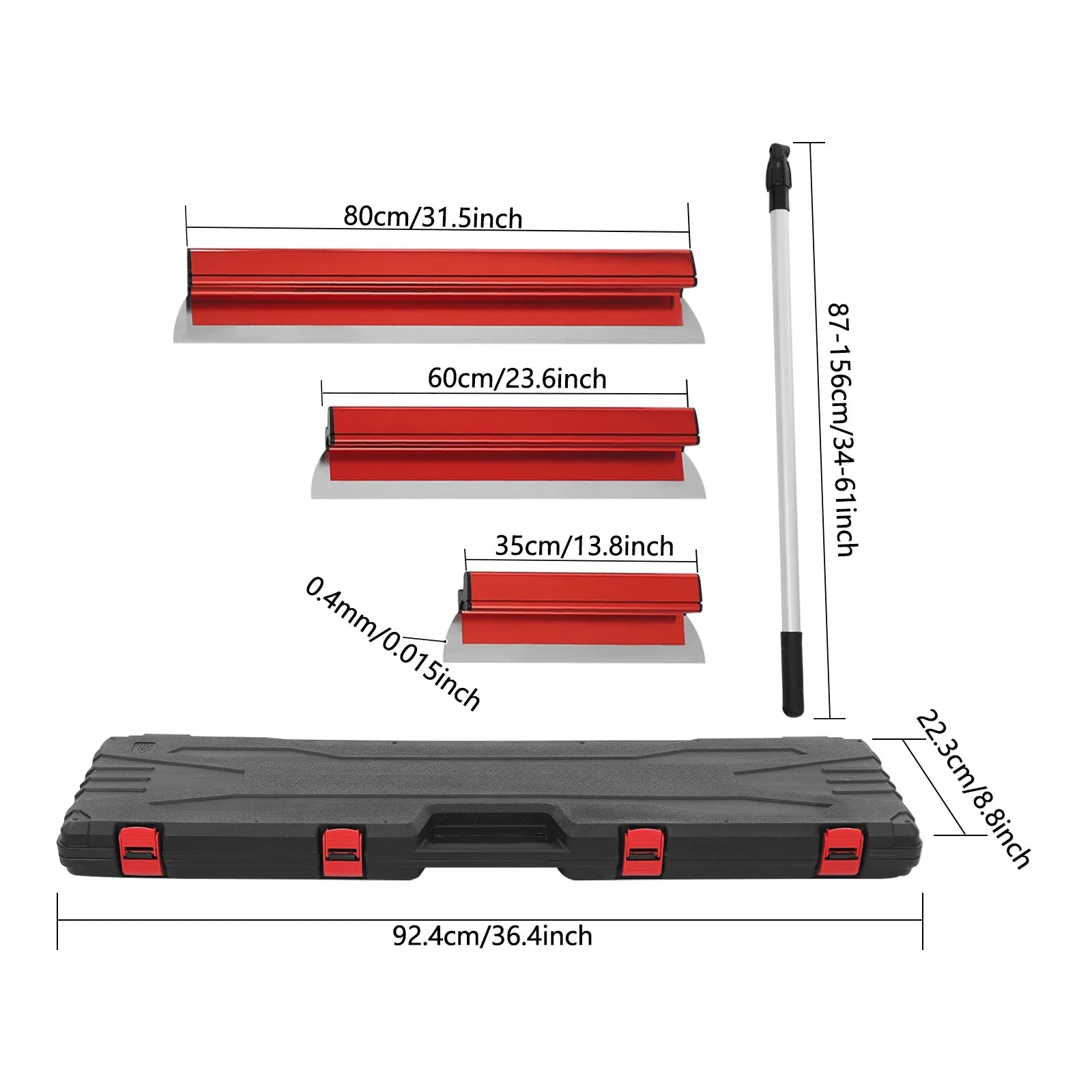 Drywall Skimming Blade Set Portable and Convenient DIY Wall Tools for Scrapers, Wax Decorative Coating, Wallpaper Removal, etc