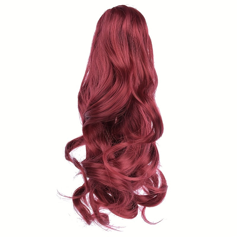Claw Clip In Body Wave Hair Extensions Long Curly Wavy Ponytail Hair Extensions Synthetic Hair Pieces for Women Girls, Quick Hairstyle, Clip In Hair, Fashionable Wig, Loose Wave, Durable Clipins, Highquality Extensions, Wavy