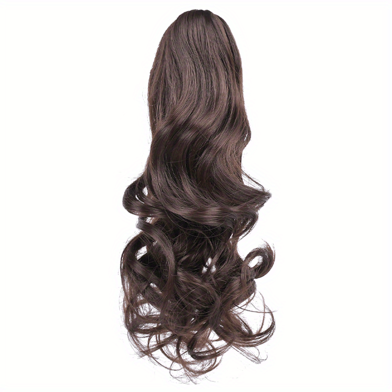 Claw Clip In Body Wave Hair Extensions Long Curly Wavy Ponytail Hair Extensions Synthetic Hair Pieces for Women Girls, Quick Hairstyle, Clip In Hair, Fashionable Wig, Loose Wave, Durable Clipins, Highquality Extensions, Wavy