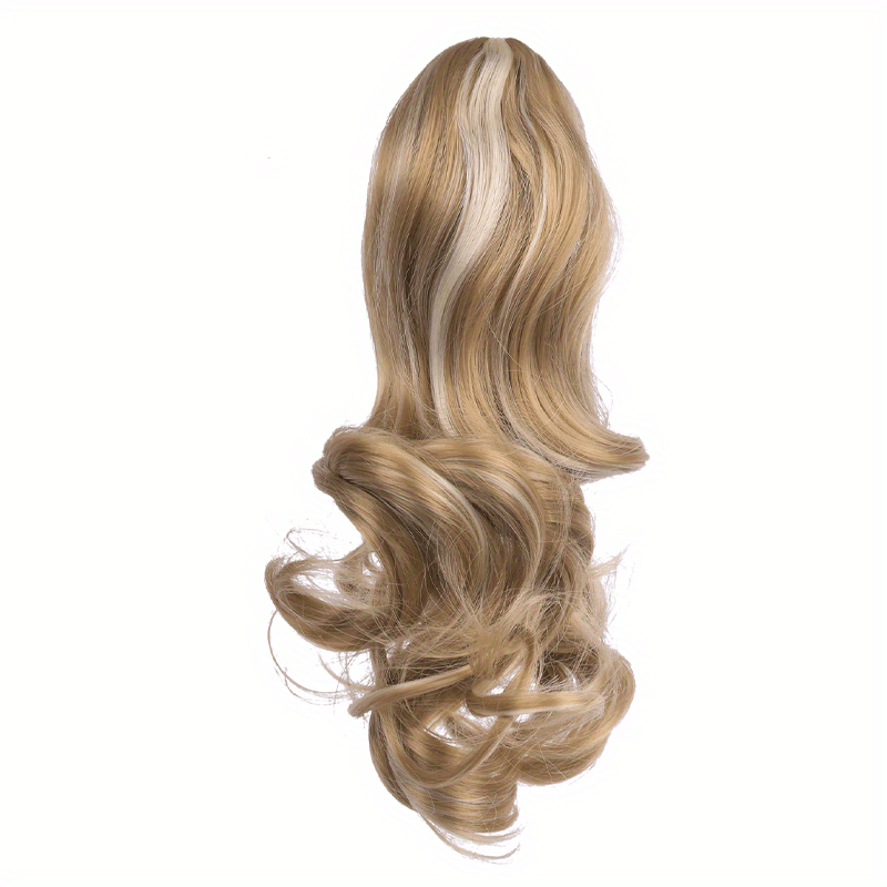 Claw Clip In Body Wave Hair Extensions Long Curly Wavy Ponytail Hair Extensions Synthetic Hair Pieces for Women Girls, Quick Hairstyle, Clip In Hair, Fashionable Wig, Loose Wave, Durable Clipins, Highquality Extensions, Wavy