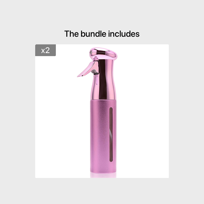 1pcs 300ml Electroplating Continuous Spray Bottle Automatic High-pressure Spray Bottle Hairdressing Alcohol Disinfection Spray Bottle