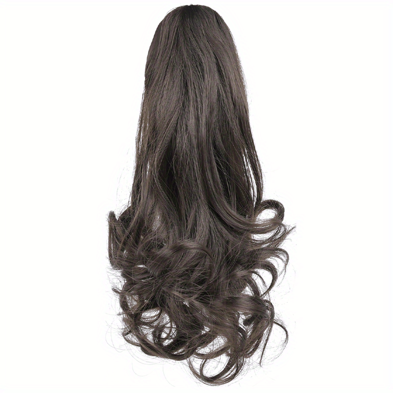 Claw Clip In Body Wave Hair Extensions Long Curly Wavy Ponytail Hair Extensions Synthetic Hair Pieces for Women Girls, Quick Hairstyle, Clip In Hair, Fashionable Wig, Loose Wave, Durable Clipins, Highquality Extensions, Wavy