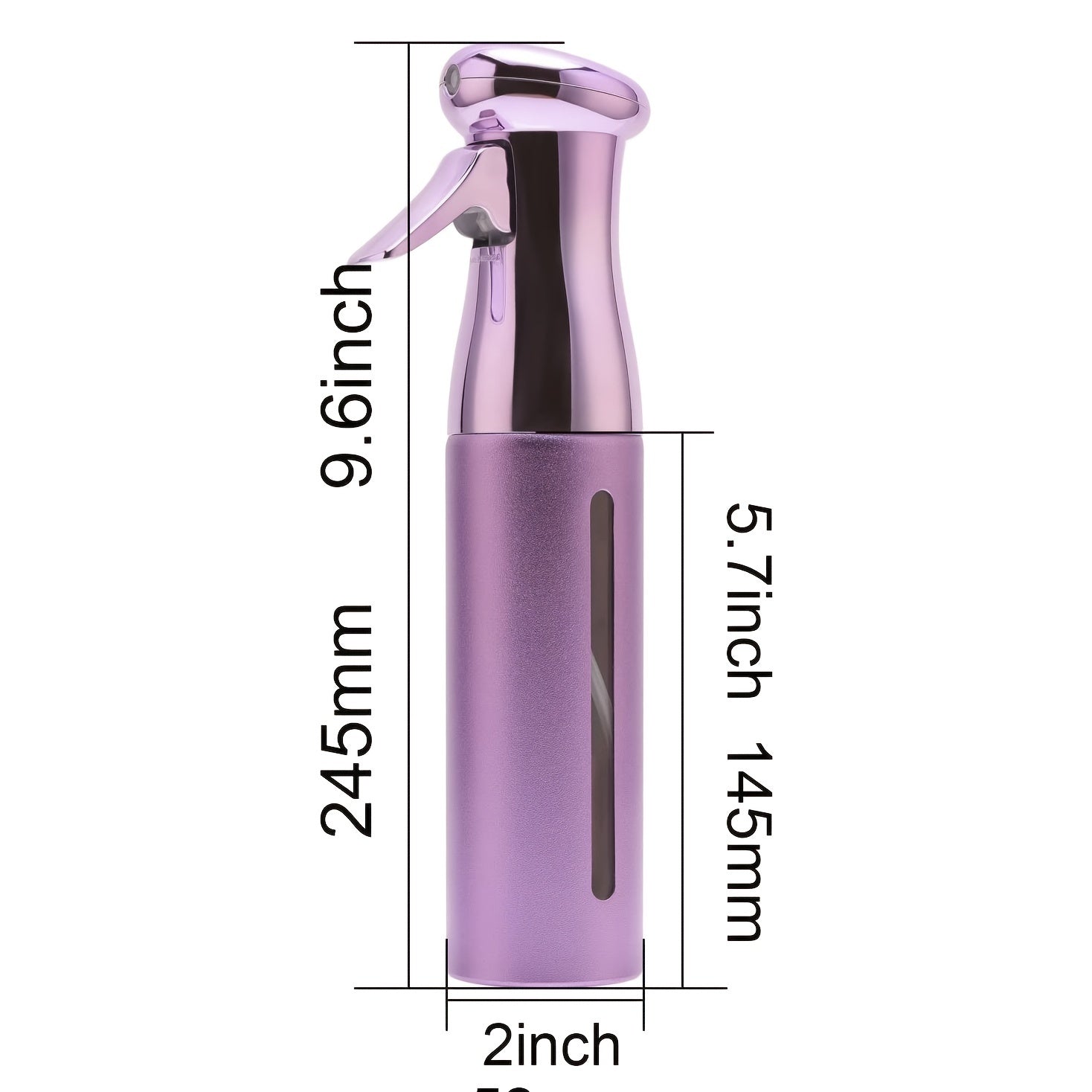 1pcs 300ml Electroplating Continuous Spray Bottle Automatic High-pressure Spray Bottle Hairdressing Alcohol Disinfection Spray Bottle