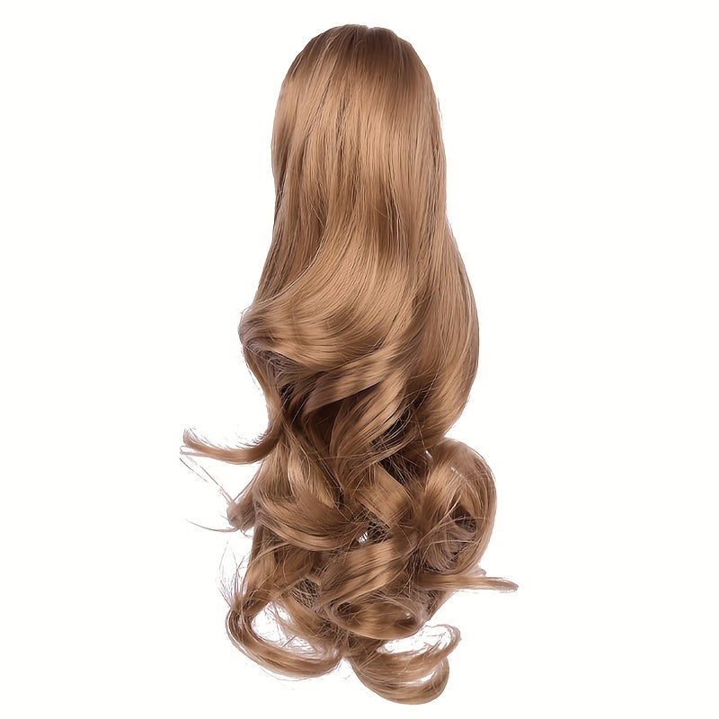 Claw Clip In Body Wave Hair Extensions Long Curly Wavy Ponytail Hair Extensions Synthetic Hair Pieces for Women Girls, Quick Hairstyle, Clip In Hair, Fashionable Wig, Loose Wave, Durable Clipins, Highquality Extensions, Wavy