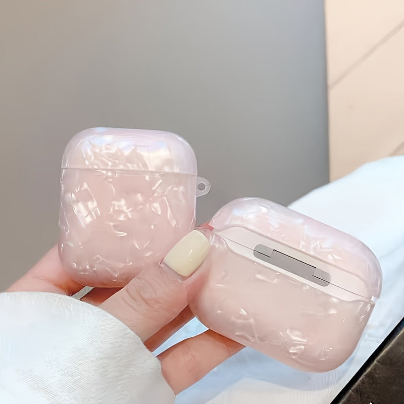 Pink Shell Pattern Plus Shell Pendant Suitable for airpods pro 2nd Generation Earphone Case airpod1/2 Earphone Case airpod 3 Protective Case