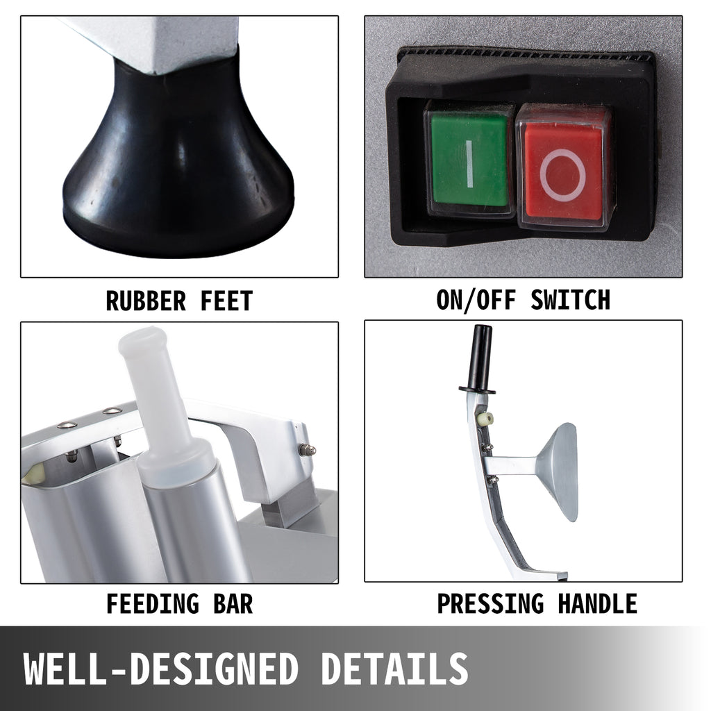 SucceBuy Electric Vegetable Cutter Slicer Chopper Shredder Grinder Pellet Machine for Kitchen Tools Food Processors